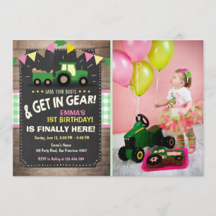 Invitation à l'anniversaire du Tracteur Fête de fe