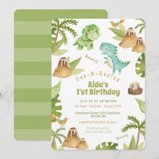 Invitation à l'anniversaire d'un dinosaure à A-Sau