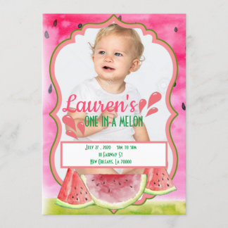 Invitation À L'Anniversaire D'Un Melon