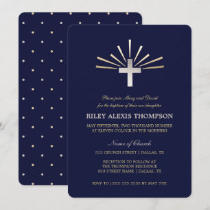 Invitation à l'argent et au baptême bleu