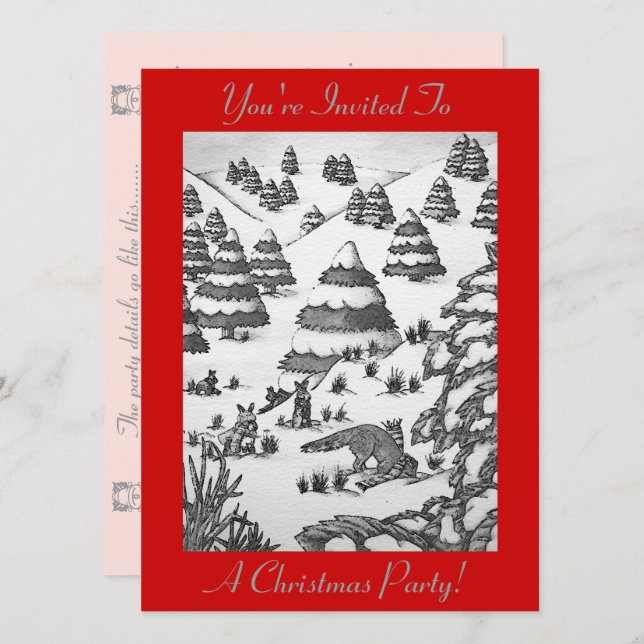 invitation à l'art de la scène des neiges de renar (Devant / Derrière)