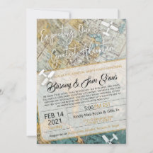 Invitation à l'aventure pour le Baby shower virtue