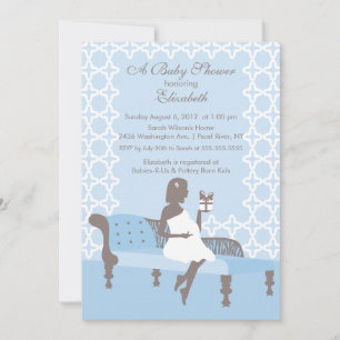 Invitation à l'Baby shower de bébé de Mod Mom Baby