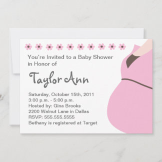 Invitation à l'Baby shower-mère attendue