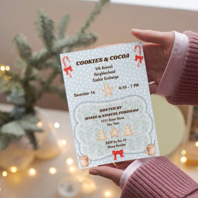 Invitation à l'échange de biscuits de fête (Créateur téléchargé)
