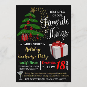 Invitation à l'échange de cadeaux de Things favori