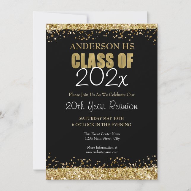 Invitation à l'école du 20e anniversaire de Black  (Devant)