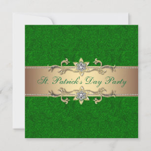 Invitation à l'élégante St. Patrick's Day Party Gr