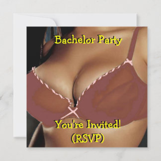 Invitation à l'enterrement de vie de garçon