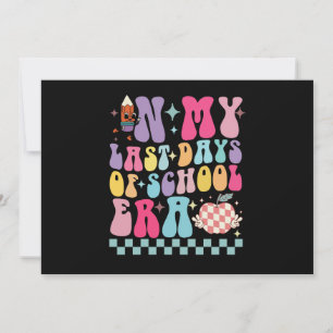Invitation À l'ère de mes derniers jours d'école, la vie d'en