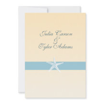 Invitation à l'étoile de mer de Sable / 5x7