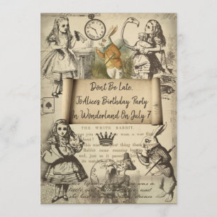 Invitation à l'événement au Pays des Merveilles