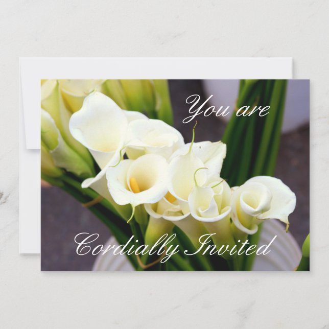 invitation à l'événement calla lily (Devant)