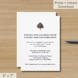 Invitation à l'événement de réseautage avec le log