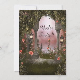 Invitation à l'événement du jardin floral enchanté