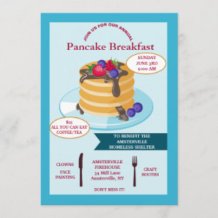 Invitation à lever des fonds pour le petit déjeune