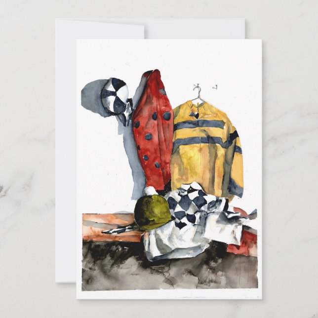 Invitation à l'excitation de la course à cheval. (Devant)