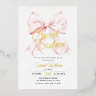 Invitation à l'huile de Sweet sixteen rose Bow