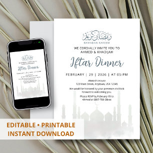 Invitation à l'Iftar de la Mosquée Blanche Éthérée
