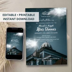 Invitation à l'Iftar de Ramadan avec le dôme de la