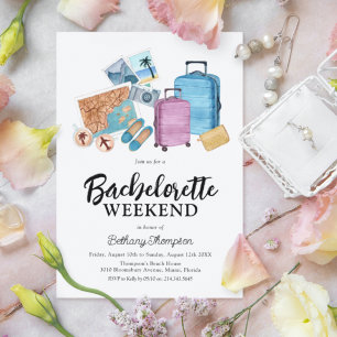 Invitation à l'itinéraire de vacances pour enterre