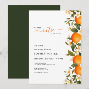 Invitation A Little Cutie se trouve sur le Baby shower Way Or