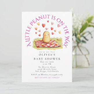 Invitation A Little Peanut is on the Way Baby Shower