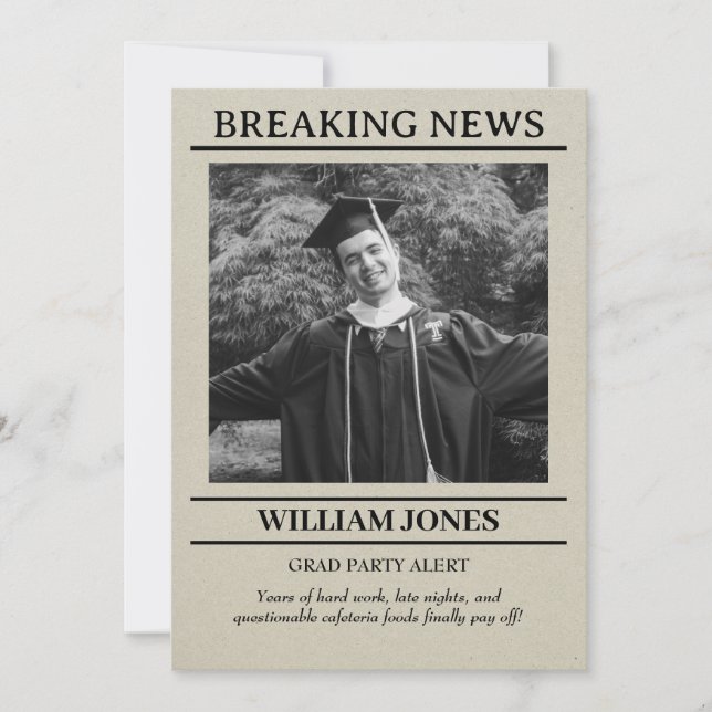 Invitation à l'obtention du diplôme (Devant)