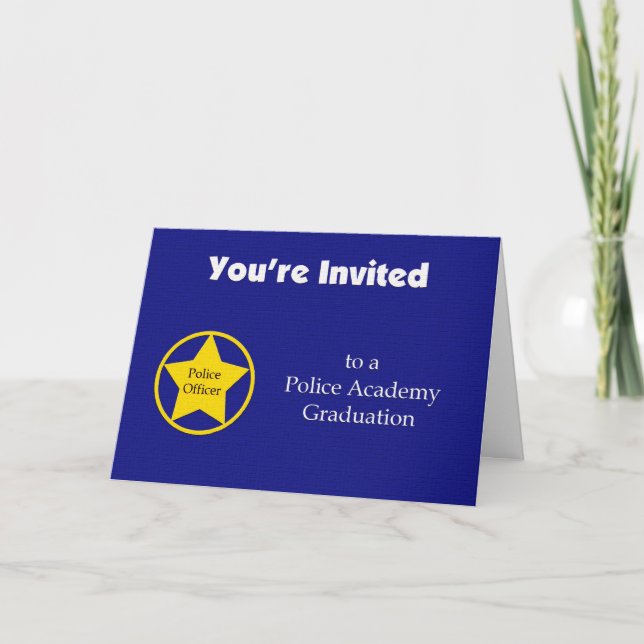 Invitation à l'obtention du diplôme de l'Académie  (Devant)