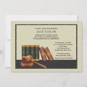 Invitation à l'obtention d'un diplôme de droit et 