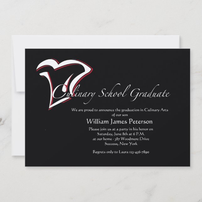 Invitation à l'obtention d'un diplôme d'études cul (Devant)