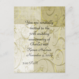 Invitation à l'occasion d'un anniversaire élégant