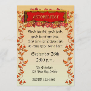 Invitation à l'Oktoberfest