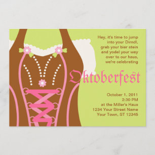Invitation à l'Oktoberfest de Cute Dirndl