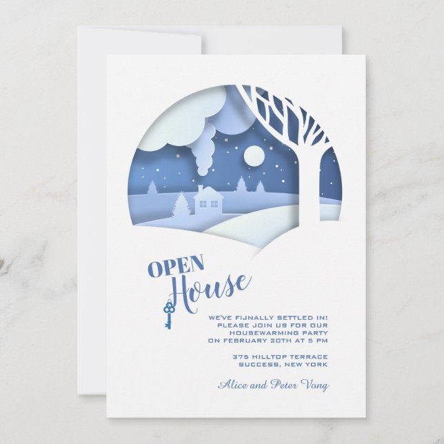 Invitation à l'Open House d'hiver (Devant)