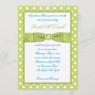 Invitation à l'Sweet sixteen à point de citron ver