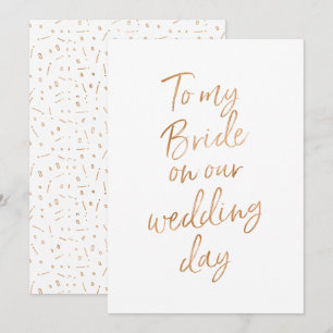 Invitation À ma fiancée le jour de notre mariage