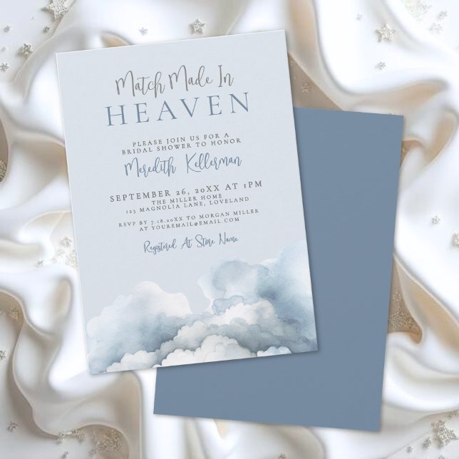 Invitation A Match Made In Heaven Bridal Shower (A Match Made In Heaven Bridal Shower Invitation)