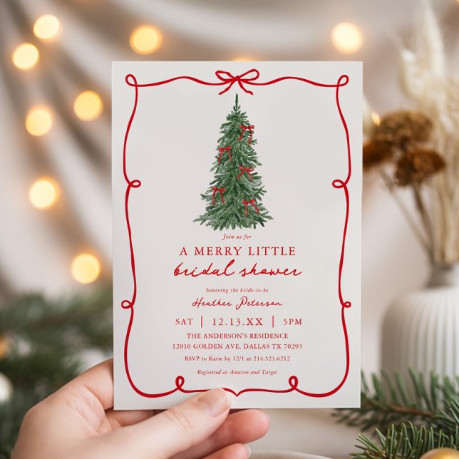 Invitation A Merry Little Christmas Bridal Shower (Créateur téléchargé)