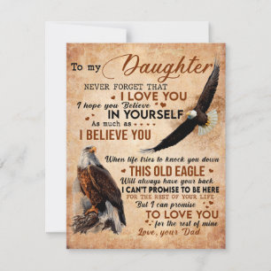Invitation À Mon Don De Fille, Papa Et Fille, Aigle Aigle