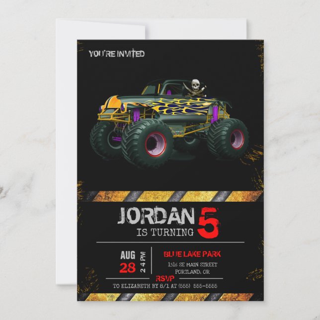 Invitation à Monster Truck (Devant)