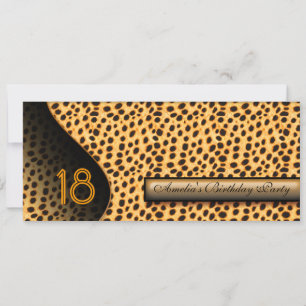 Invitation à motif animal
