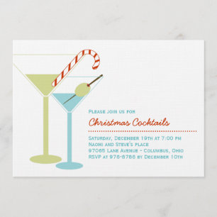 Invitation à Noël Cocktail Party