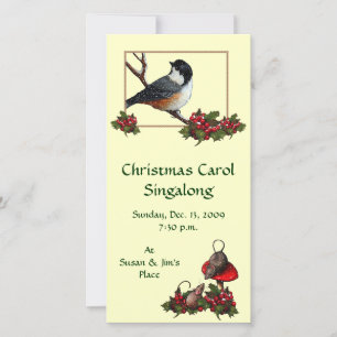 INVITATION À NOËL : Pickadee : Carol Sing