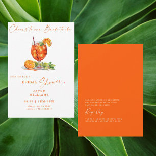 Invitation À notre future mariée Aperol Spritz Bridal III