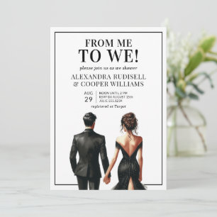 Invitation À NOUS   Fête des mariées Couples noirs et blancs