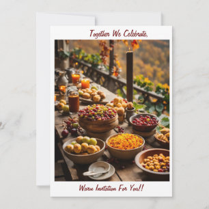 Invitation à partager des repas joyeux ensemble