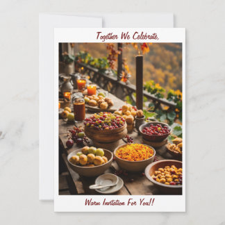 Invitation à partager des repas joyeux ensemble