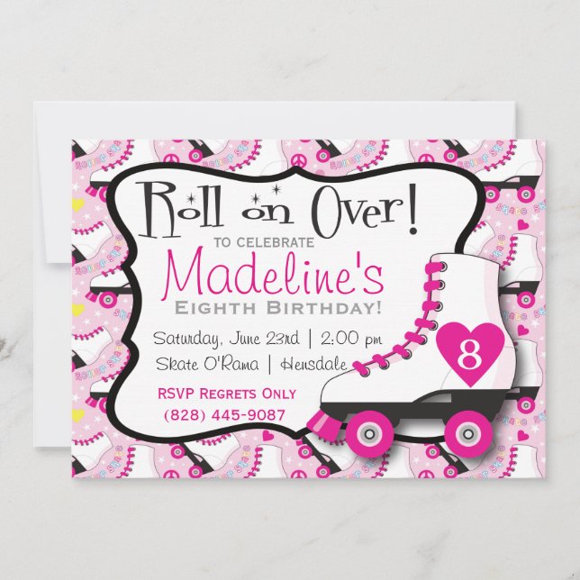 Invitation à patinage à roulettes n°2 (Devant)