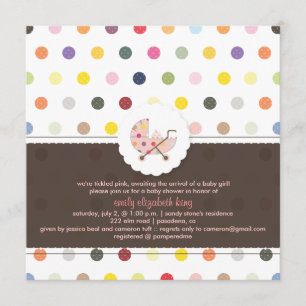 Invitation À petits pois PixDezines + baby shower Minidots